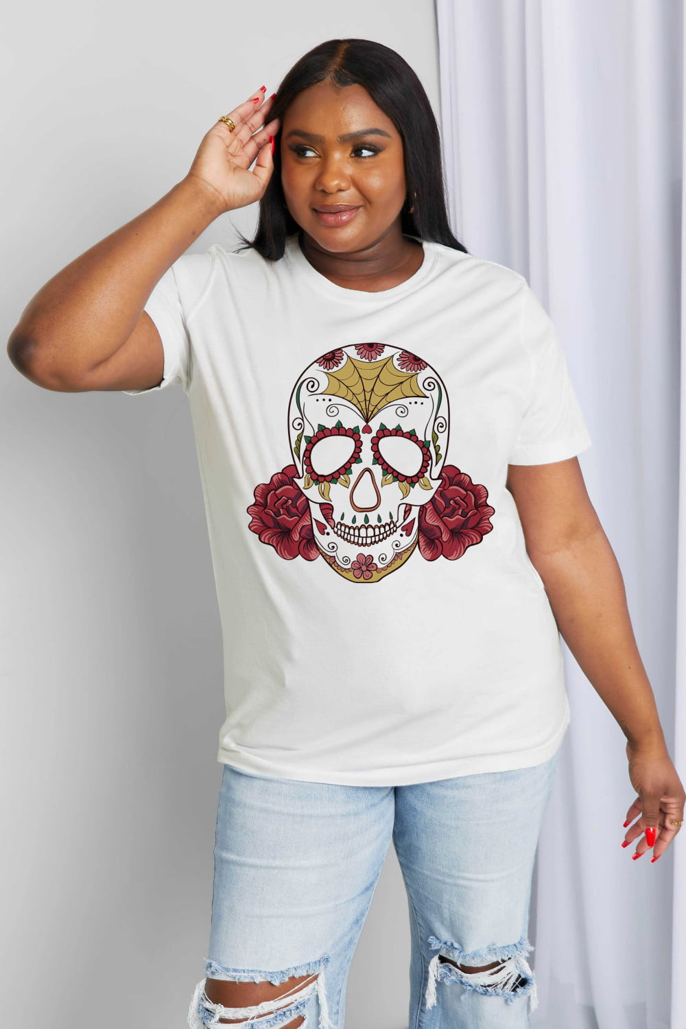 Skull Graphic Cotton Tee