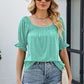 Short Flounce Sleeve Top