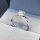 2 Carat Moissanite Crisscross 925 Sterling Silver Ring