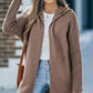 Open Front Longline Hooded Cardigan