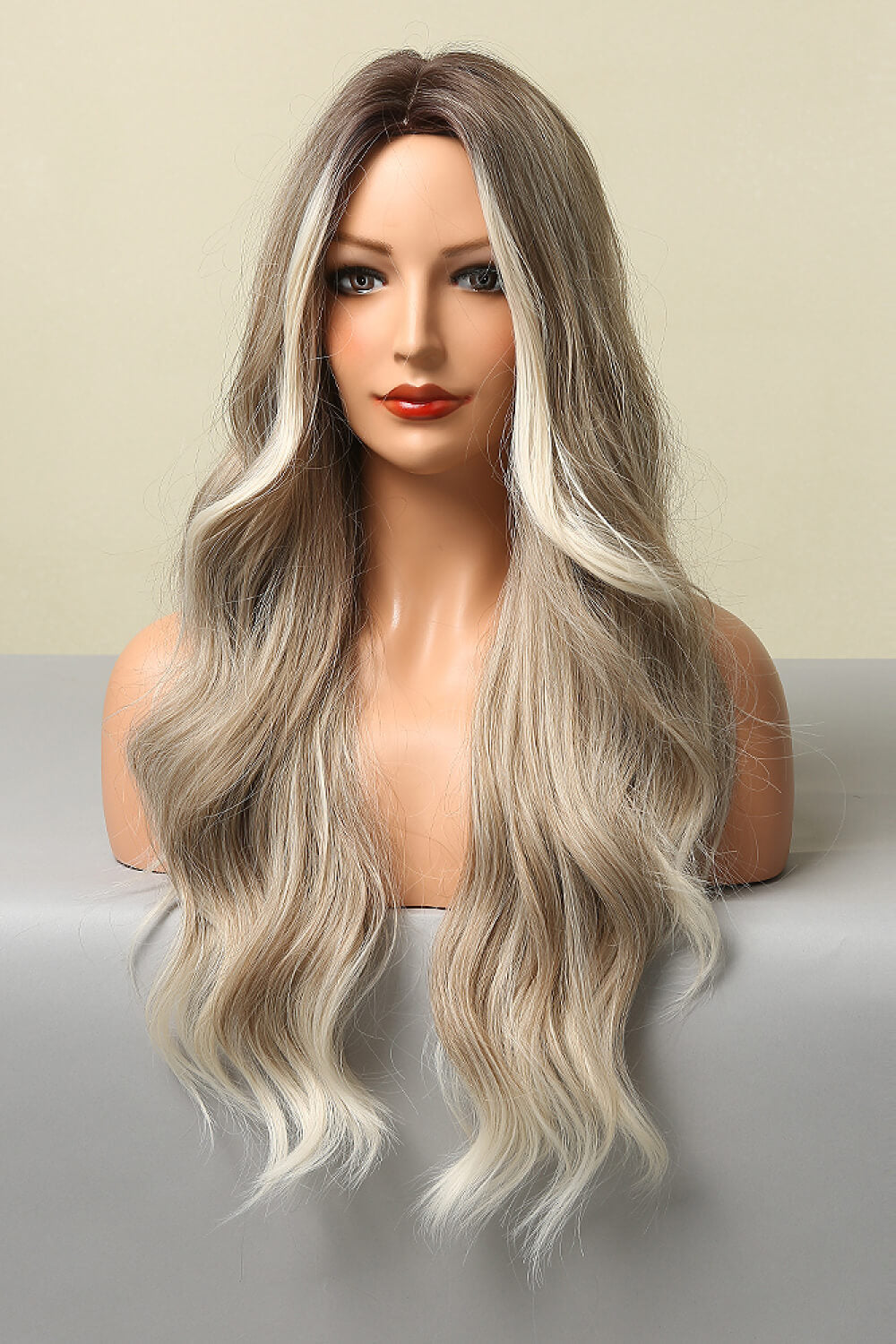 Full Machine Made Long Wave Wigs 26''