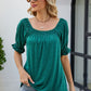 Short Flounce Sleeve Top