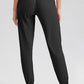 Elastic Waist Active Pants with Pockets