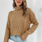 Turtleneck Dropped Shoulder Sweater