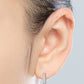 Moissanite and Zircon 925 Sterling Silver Drop Earrings
