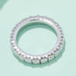 2.3 Carat Moissanite 925 Sterling Silver Eternity Ring