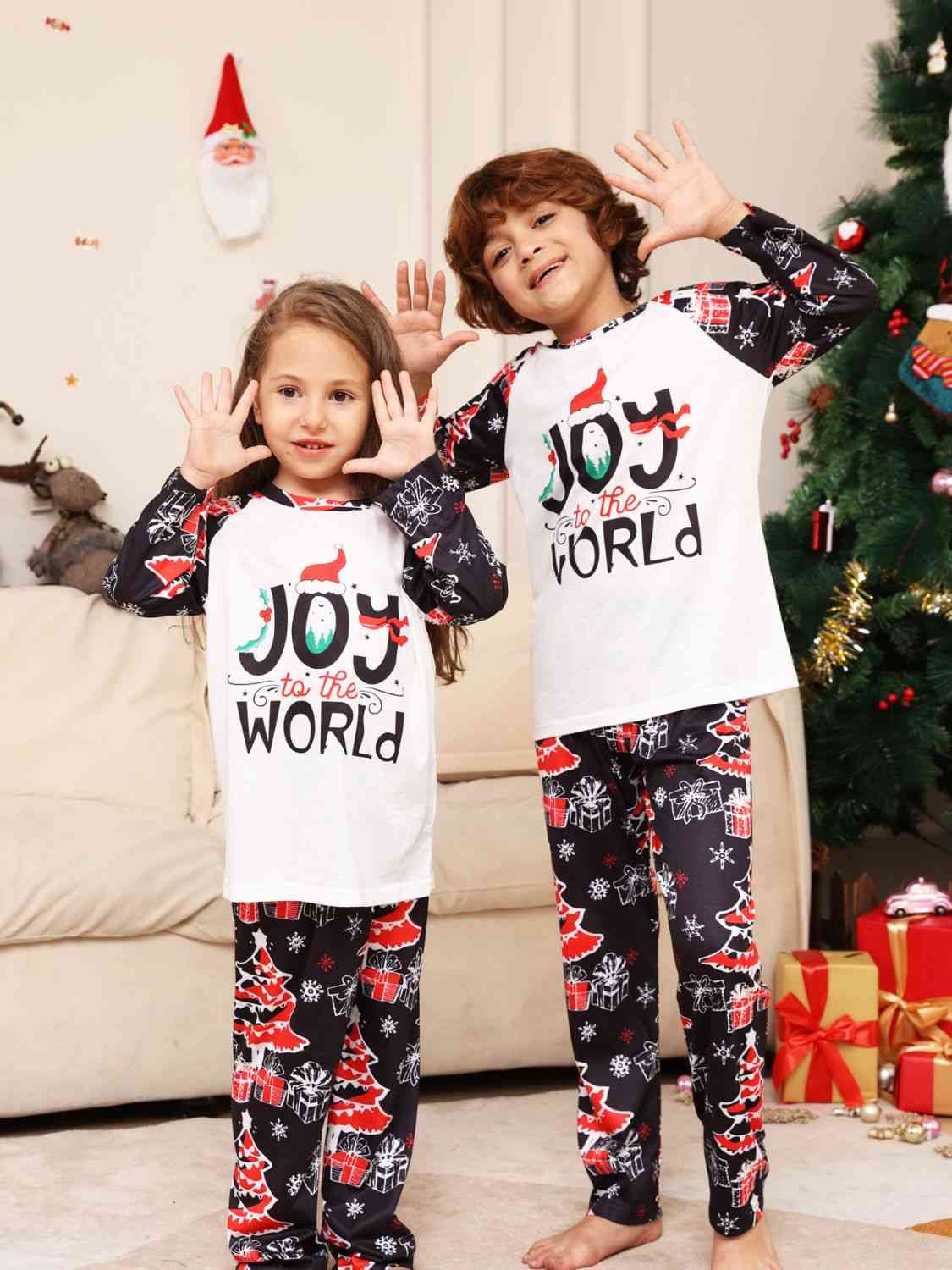 JOY TO THE WORLD Graphic Two-Piece Set