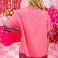 Candy Cane Sequin Half Sleeve T-Shirt