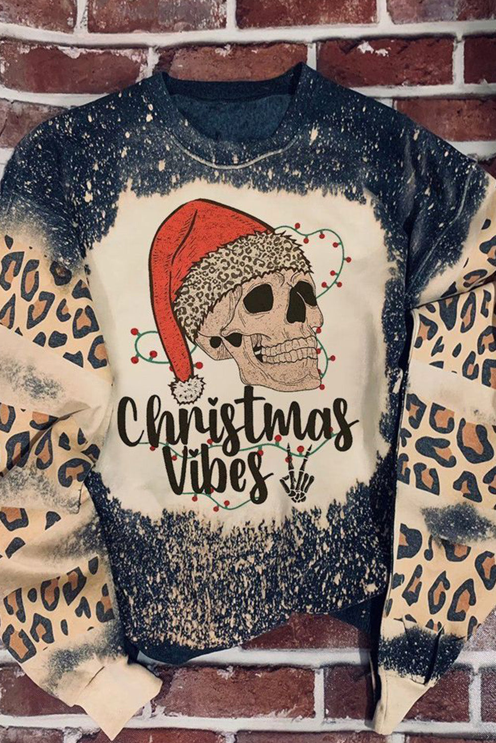 CHRISTMAS VIBES Graphic Sweatshirt