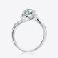 1 Carat Moissanite 925 Sterling Silver Heart Ring