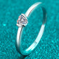 Heart-Shaped Moissanite Solitaire Ring