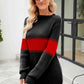 Contrast Round Neck Sweater