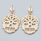 Skull Rhinestone Alloy Earrings