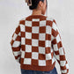 Checkered Round Neck Sweater