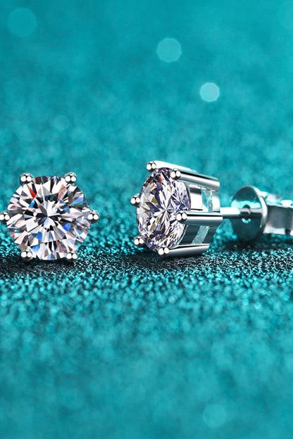 Moissanite Stud Earrings