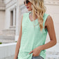 Eyelet V-Neck Tank