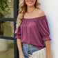 Short Flounce Sleeve Top