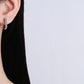 1 Carat Moissanite Hoop Earrings