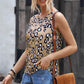 Leopard Round Neck Tank