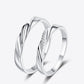 Minimalist 925 Sterling Silver Rhodium-Plated Ring