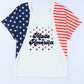 Stars and Stripes V-Neck Tee Shirt