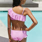 Vacay Mode Two-Piece Swim Set in Carnation Pink