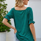 Short Flounce Sleeve Top