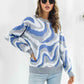 Round Neck Dropped Shoulder Sweater