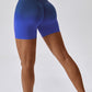 Gradient Wide Waistband Slim Fit Sports Shorts