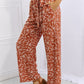 Heimish Right Angle Geometric Printed Pants in Red Orange
