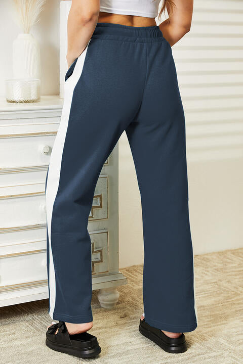 Side Stripe Drawstring Pants