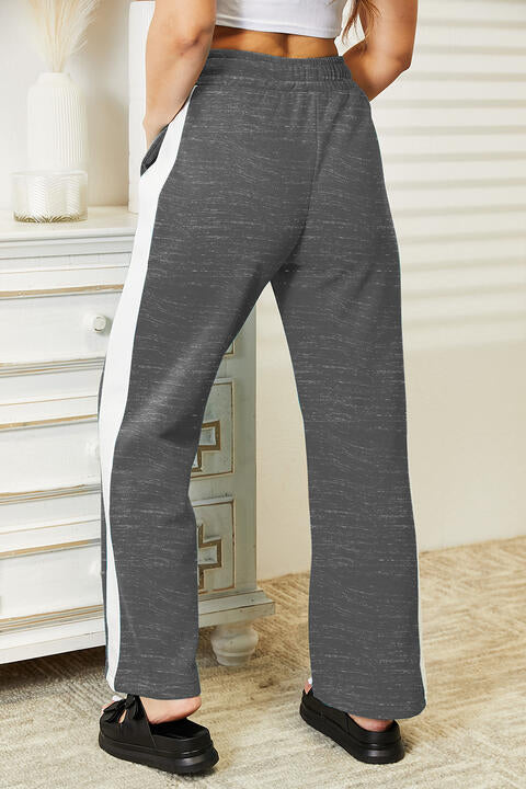 Side Stripe Drawstring Pants