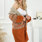 Color Contrast Ball Decoration Medium Long Cardigan