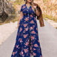 Plus Size V-Neck Maxi Dress