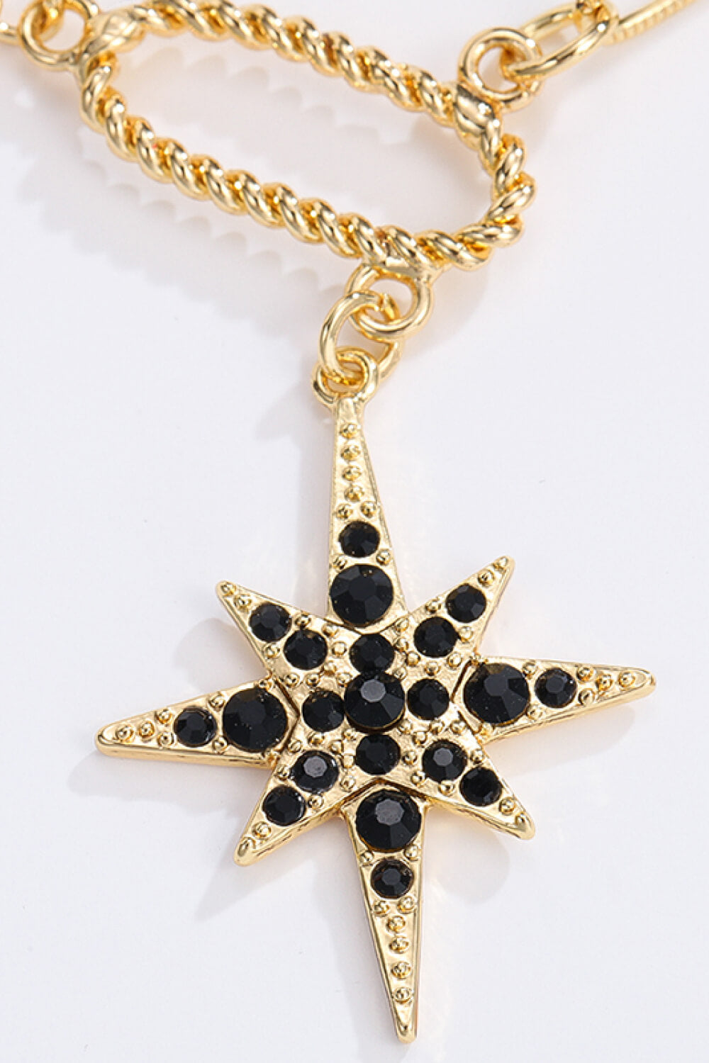 5-Piece Star and Moon Rhinestone Alloy Necklace Set