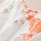 Floral Cutout V-Neck Long Sleeve Dress