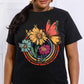 Flower & Butterfly Graphic Cotton Tee