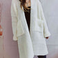 Open Front Long Sleeve Cardigan with Pockets