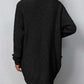 Rib-Knit Open Front Pocketed Cardigan