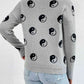 Patterned Drop Shoulder Sweater