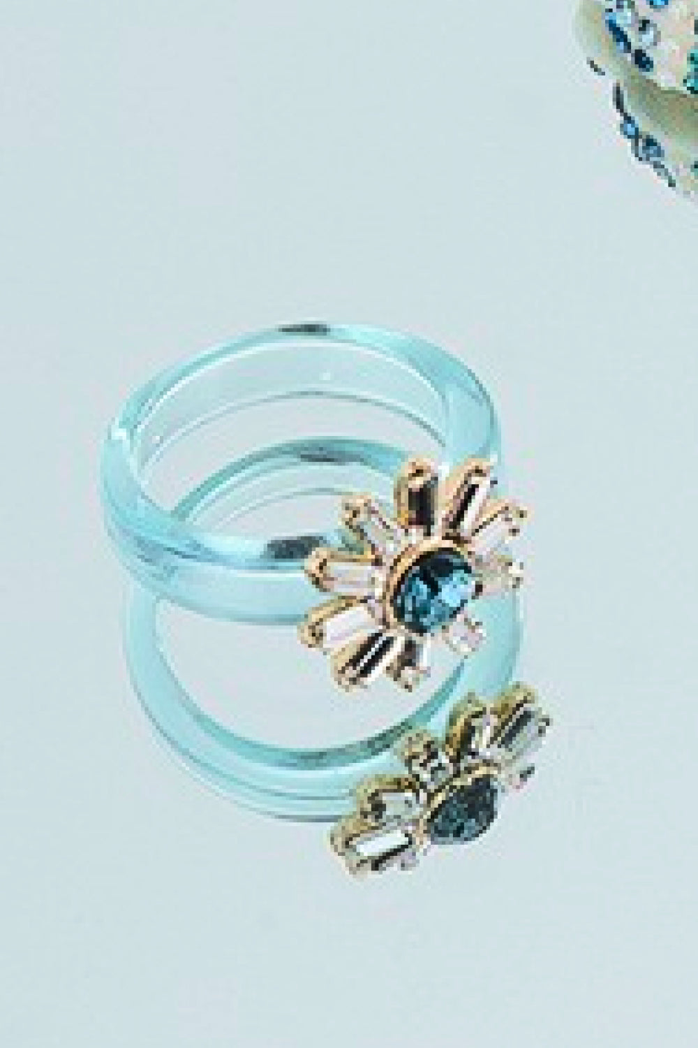 Only With You Sunflower 5-Piece Ring Set