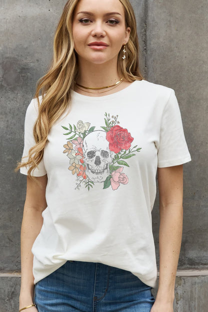 Skull Graphic Cotton Tee