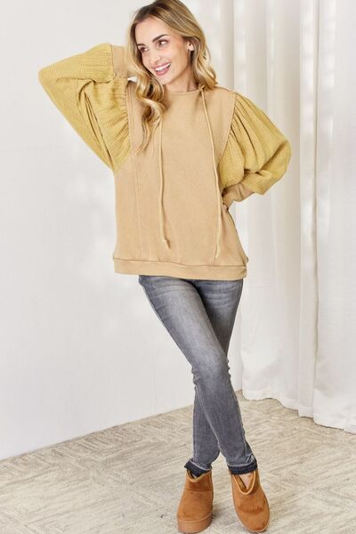 Mineral Wash Cotton Gauze Terry Hoodie