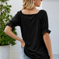 Short Flounce Sleeve Top