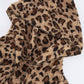 Leopard Open Front Hooded Jacket