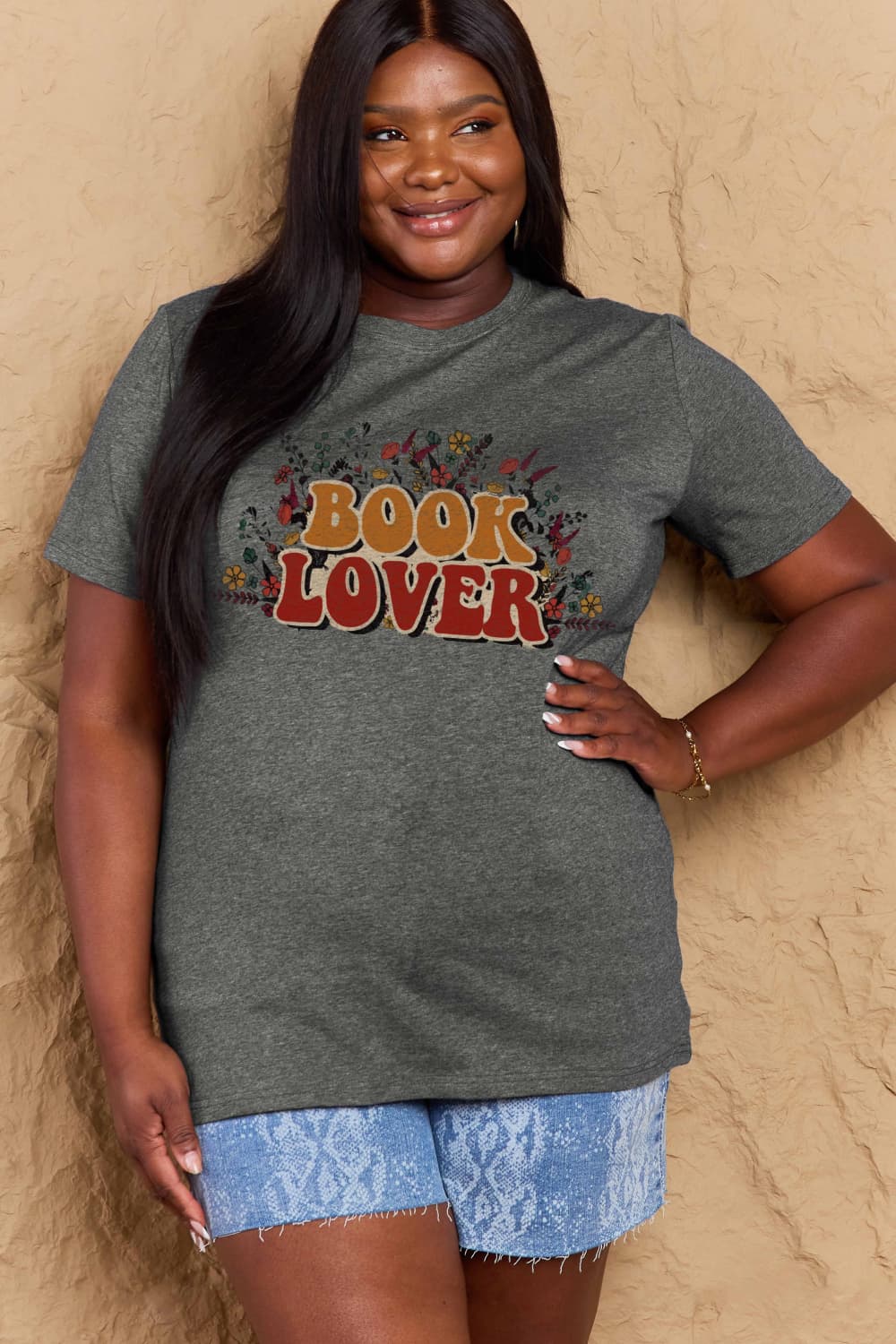 BOOK LOVER Graphic Cotton Tee