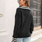 Johnny Collar Drop Shoulder Sweater