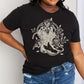 Cowboy Boots Flower Graphic Cotton Tee