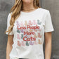 LESS PEOPLE MORE CATS Graphic Cotton Tee
