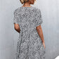 Printed Button Down Pocketed Dress